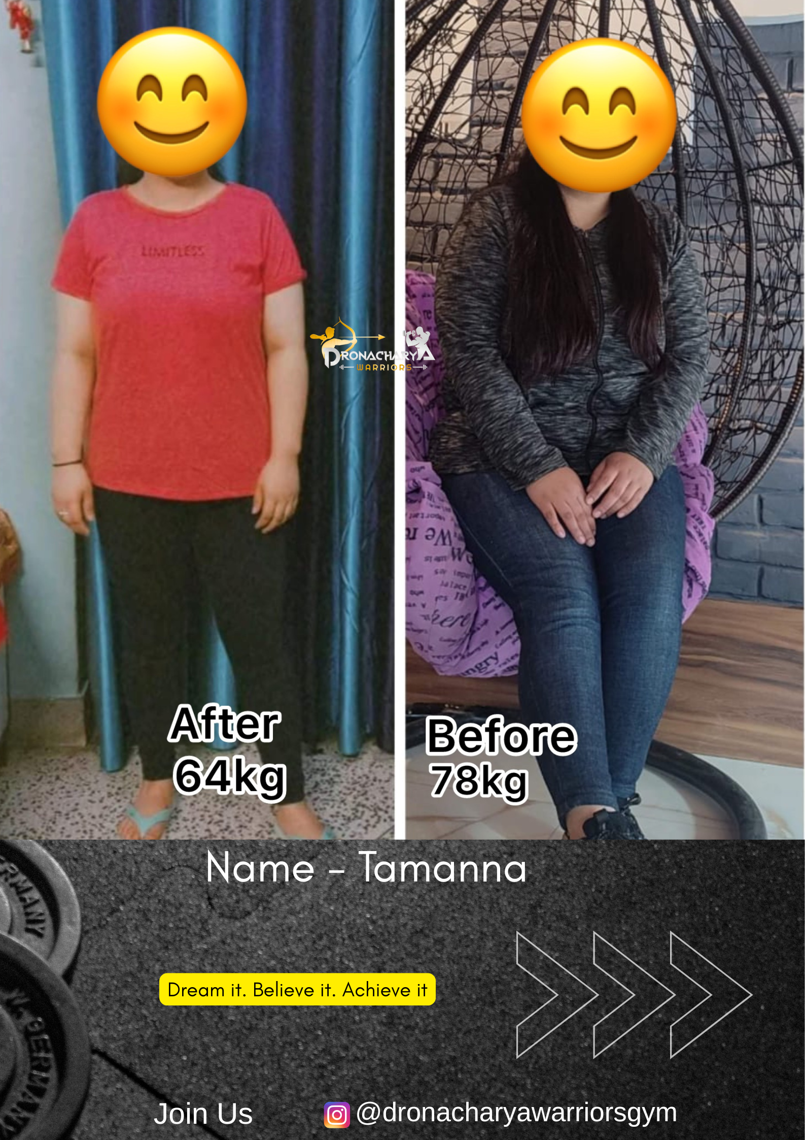 Ritika — Age 24 transformation